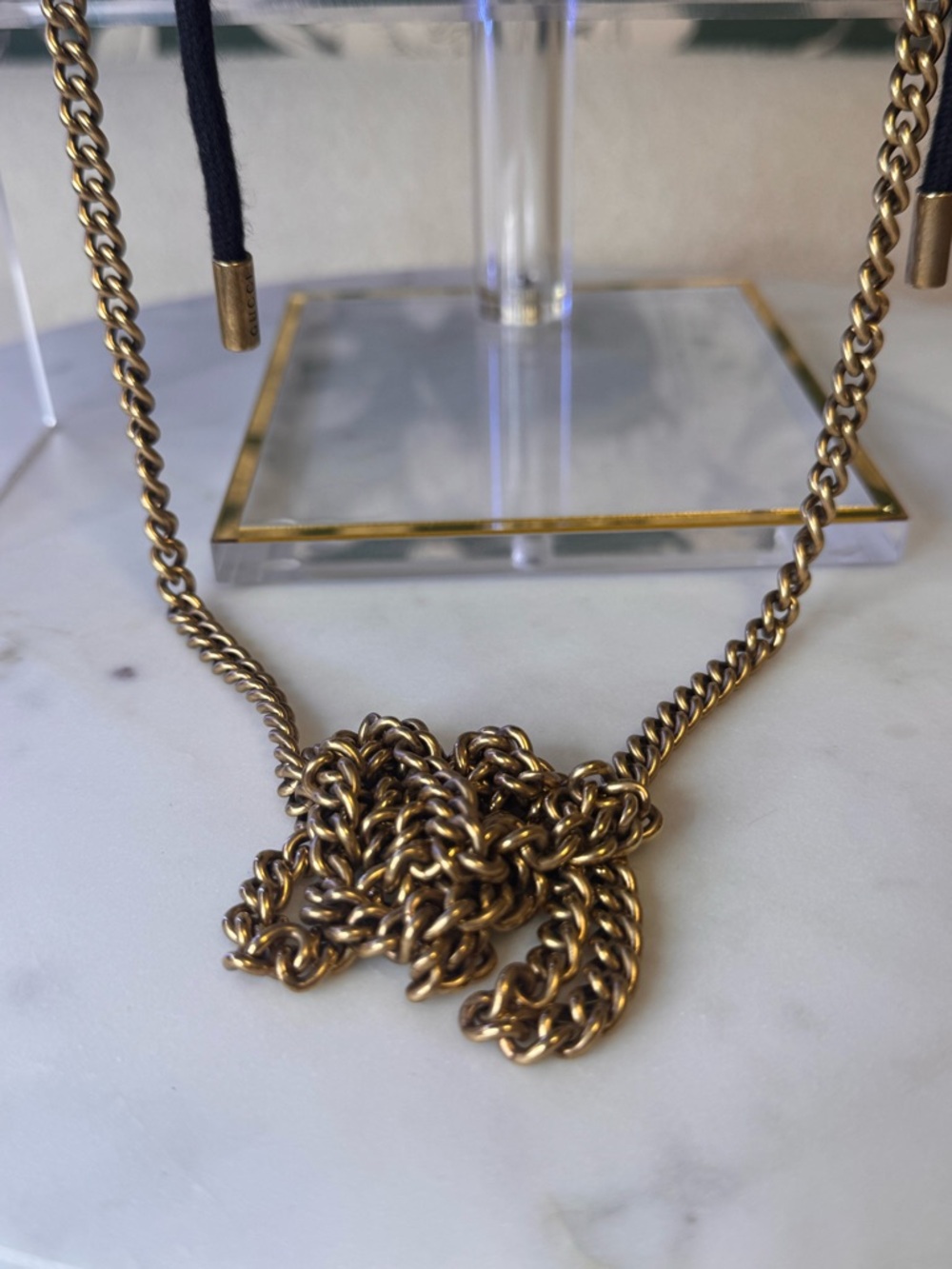 Gucci Black Velvet Mini Drawstring Bucket Bag with Gold Hardware - Picture 6 of 9